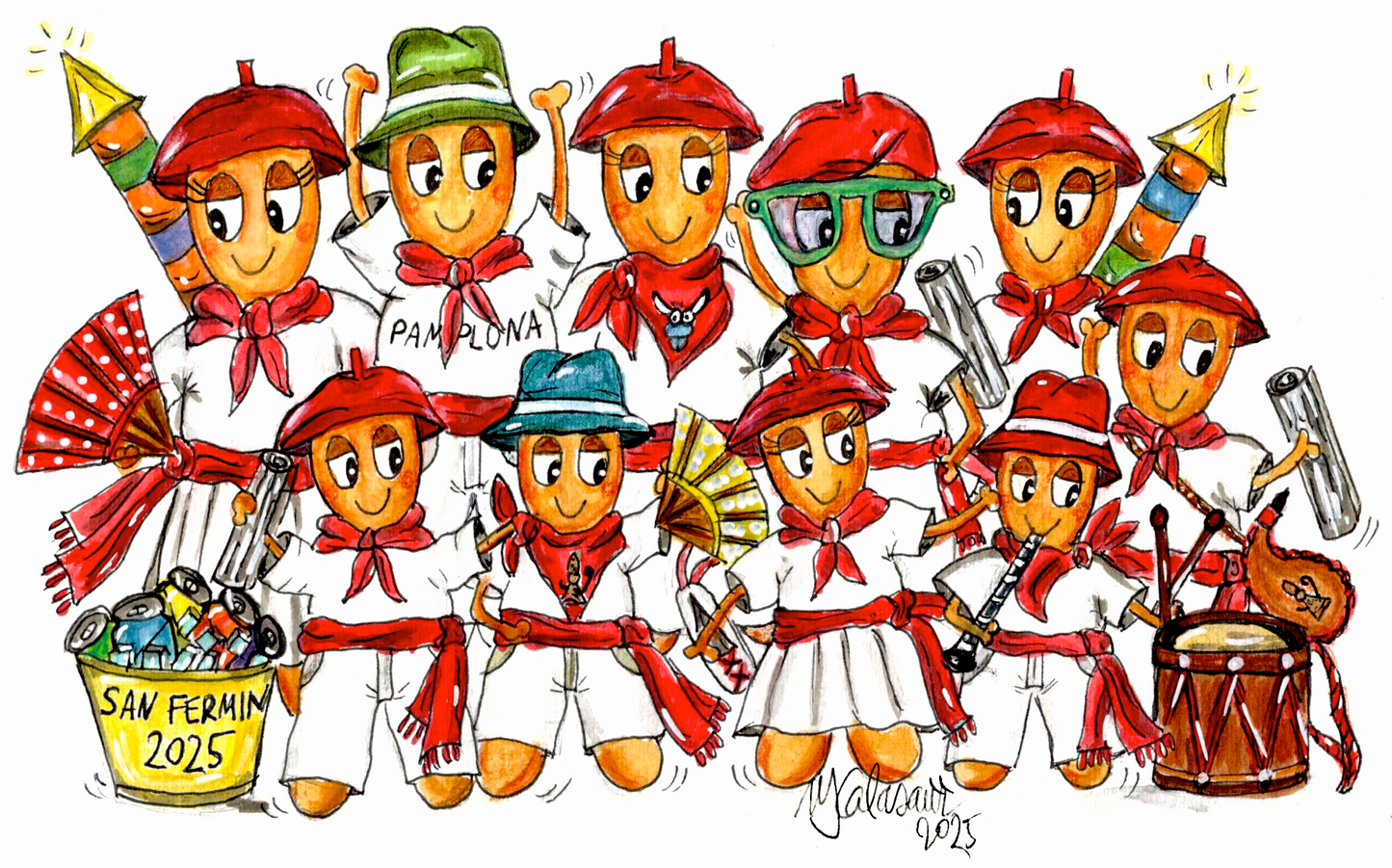 Cromics Camiseta San Fermín 2025