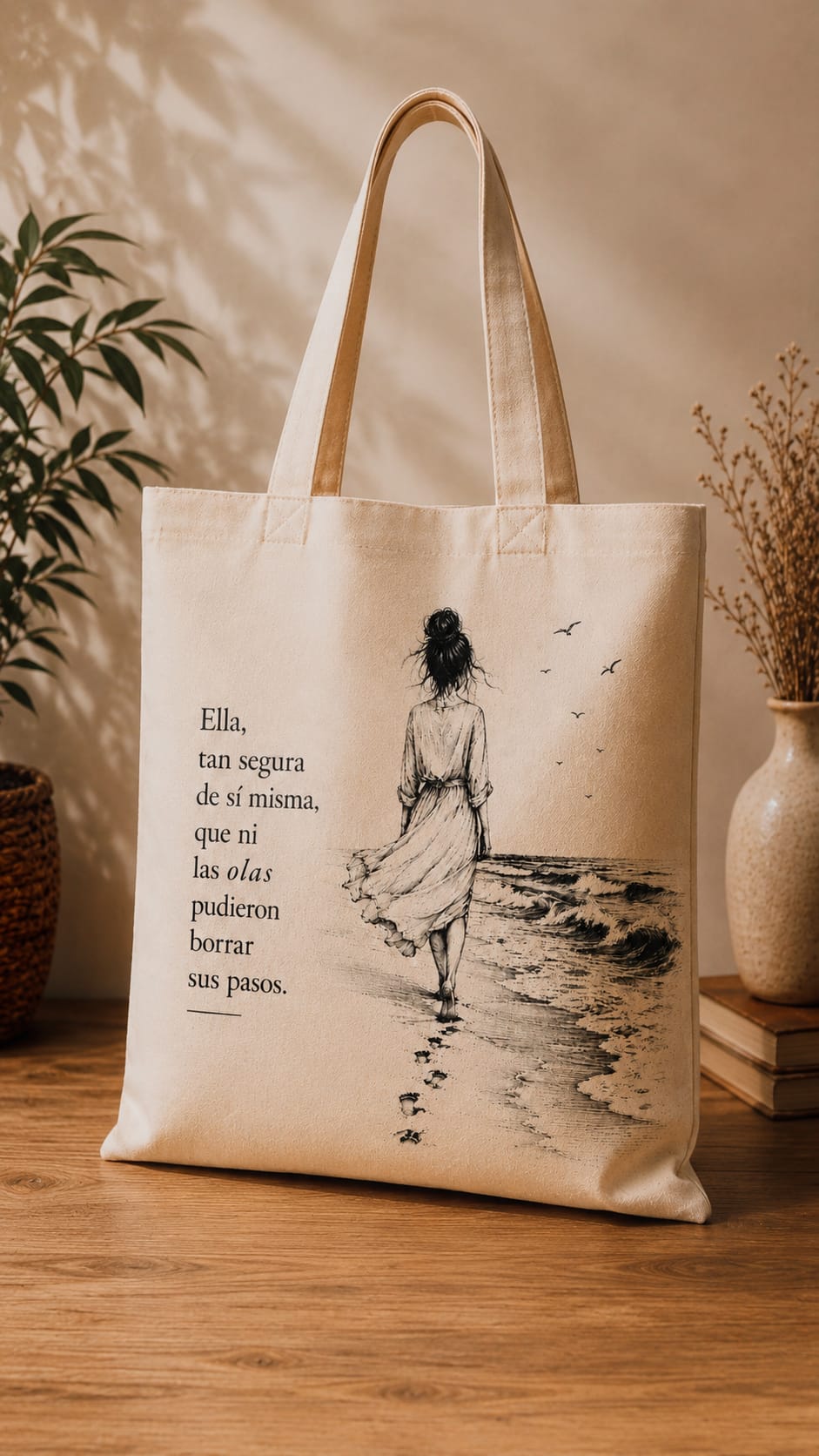 Tote Bag Versos para llevar Ceniza y Viento