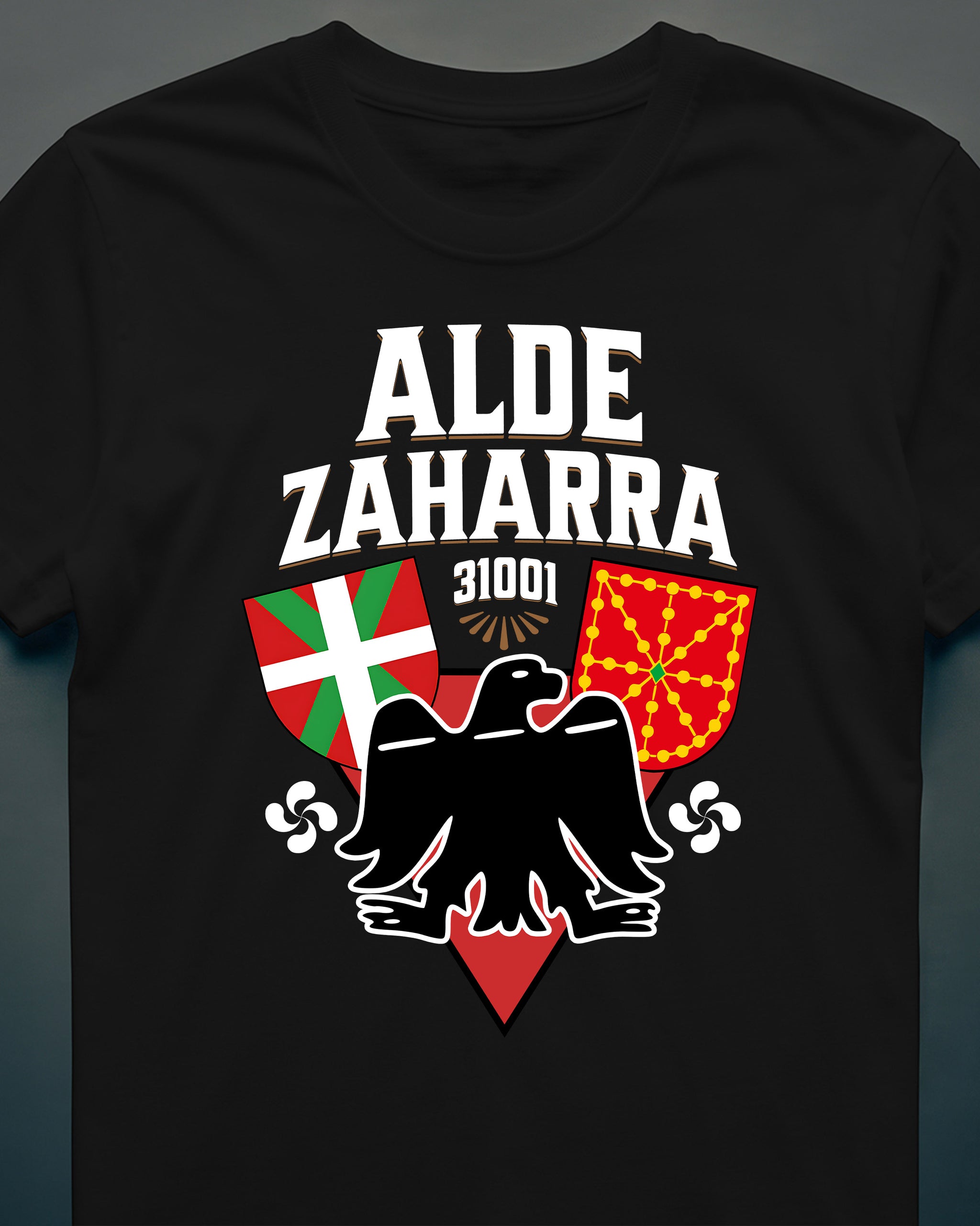 Alde Zaharra - ikurriña- Camiseta Arrano Beltza