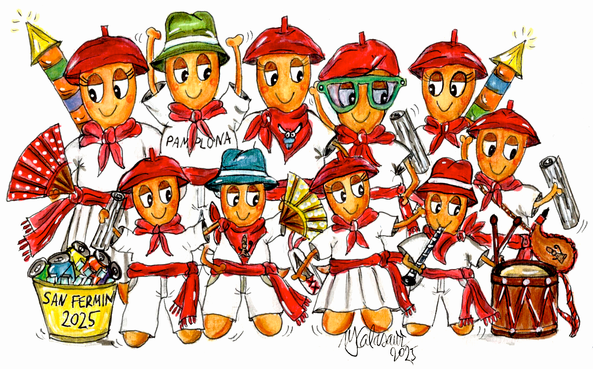 Cromics Camiseta San Fermín 2025