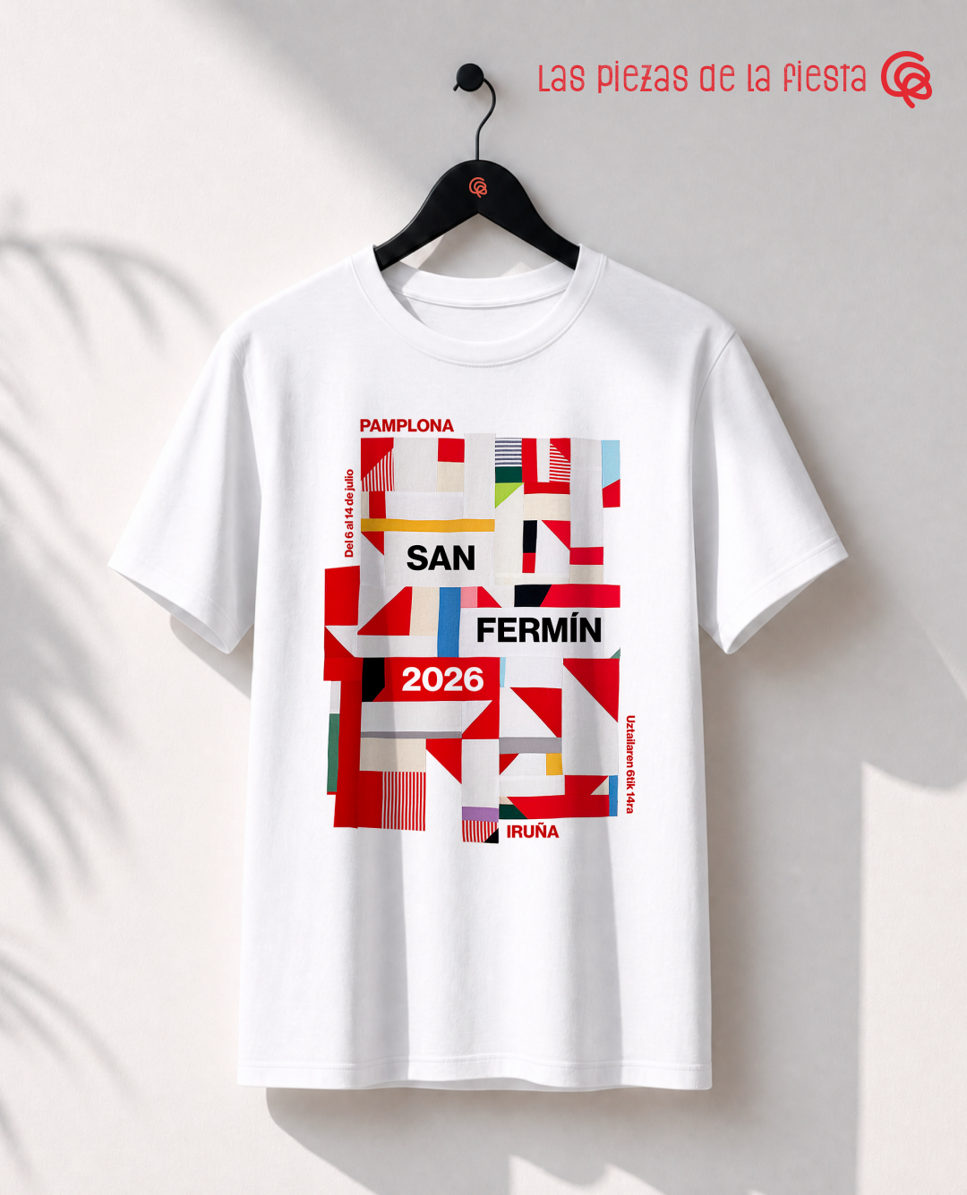 Las piezas de la fiesta - Camiseta San Fermín 2026