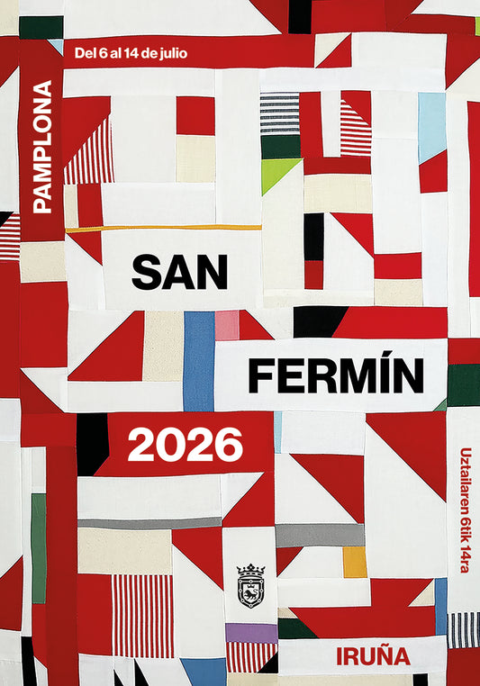 Las piezas de la fiesta - Camiseta San Fermín 2026