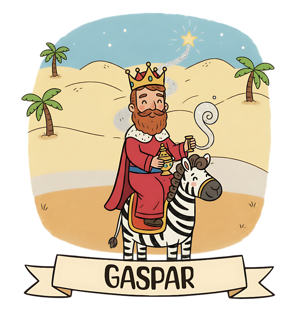 Gaspar Camiseta Reyes Magos - Navidad