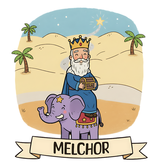 Melchor Camiseta Reyes Magos - Navidad
