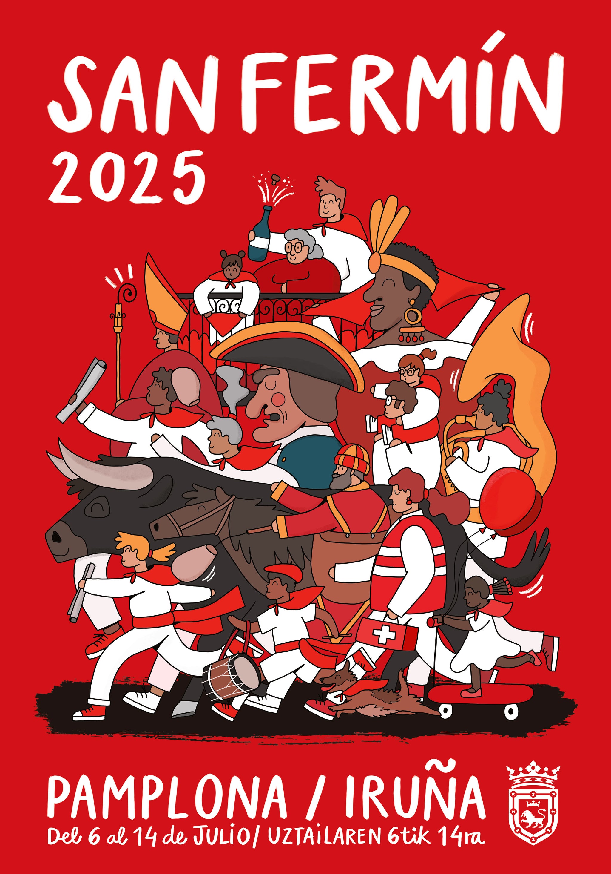 ¡A toda fiesta! - Camiseta San Fermín 2025